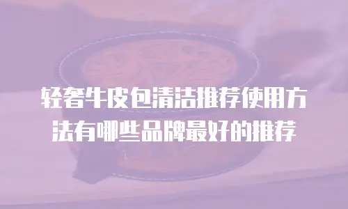 轻奢牛皮包清洁推荐使用方法有哪些品牌最好的推荐