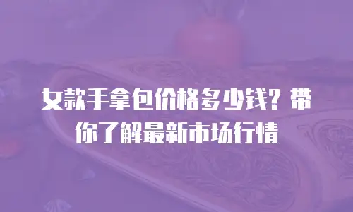 女款手拿包价格多少钱？带你了解最新市场行情