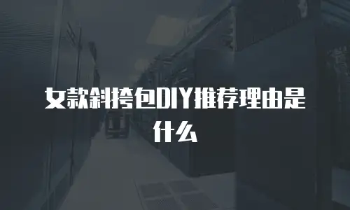 女款斜挎包DIY推荐理由是什么