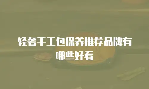 轻奢手工包保养推荐品牌有哪些好看