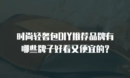 时尚轻奢包DIY推荐品牌有哪些牌子好看又便宜的？