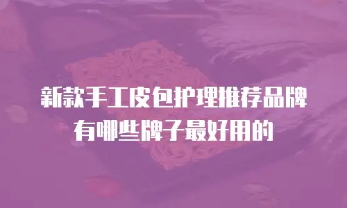 新款手工皮包护理推荐品牌有哪些牌子最好用的