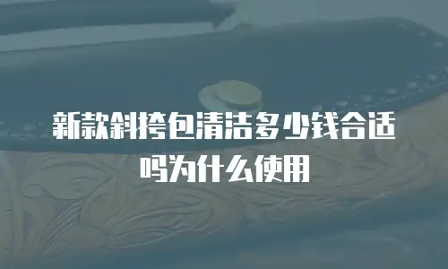 新款斜挎包清洁多少钱合适吗为什么使用
