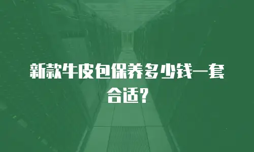 新款牛皮包保养多少钱一套合适？