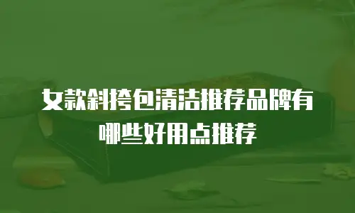 女款斜挎包清洁推荐品牌有哪些好用点推荐
