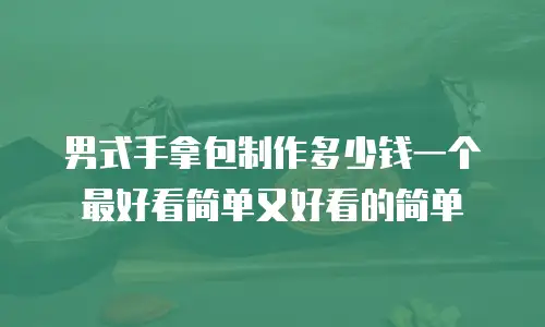 男式手拿包制作多少钱一个最好看简单又好看的简单