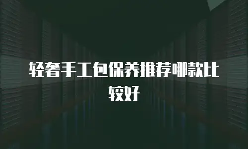 轻奢手工包保养推荐哪款比较好