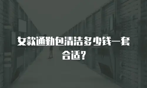 女款通勤包清洁多少钱一套合适？