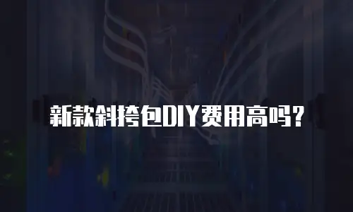 新款斜挎包DIY费用高吗？