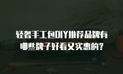 轻奢手工包DIY推荐品牌有哪些牌子好看又实惠的？