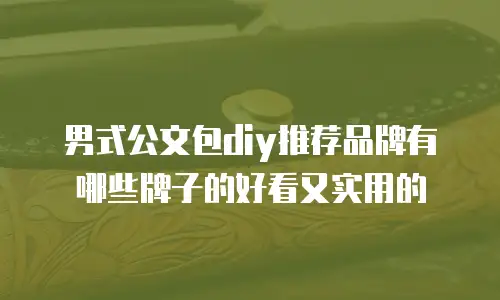 男式公文包diy推荐品牌有哪些牌子的好看又实用的