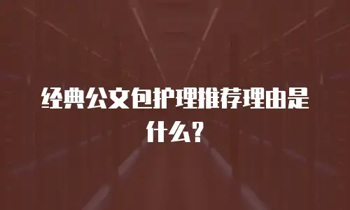 经典公文包护理推荐理由是什么？