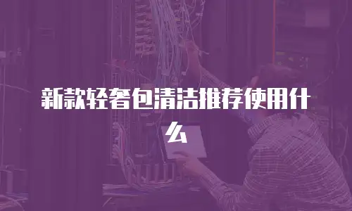 新款轻奢包清洁推荐使用什么