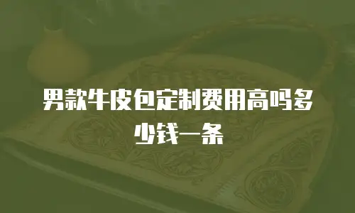 男款牛皮包定制费用高吗多少钱一条