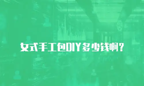 女式手工包DIY多少钱啊？