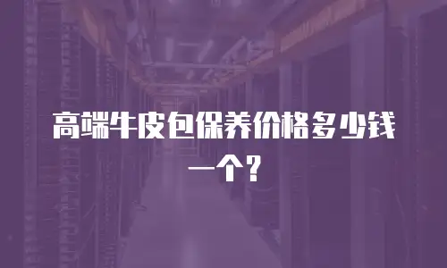 高端牛皮包保养价格多少钱一个？