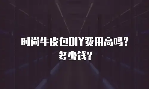 时尚牛皮包DIY费用高吗？多少钱？