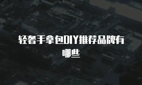 轻奢手拿包DIY推荐品牌有哪些