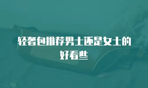 轻奢包推荐男士还是女士的好看些
