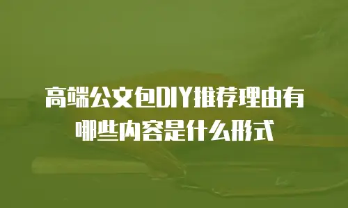 高端公文包DIY推荐理由有哪些内容是什么形式