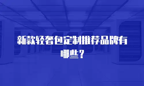 新款轻奢包定制推荐品牌有哪些？