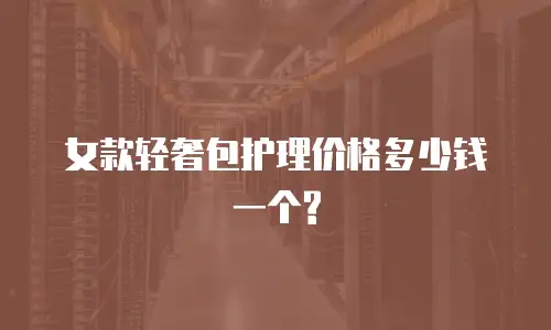 女款轻奢包护理价格多少钱一个?