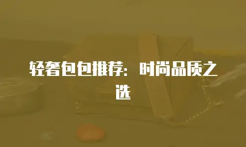 轻奢包包推荐：时尚品质之选