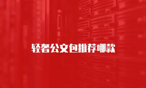 轻奢公文包推荐哪款