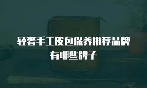 轻奢手工皮包保养推荐品牌有哪些牌子