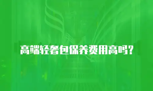 高端轻奢包保养费用高吗？
