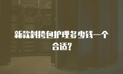新款斜挎包护理多少钱一个合适?