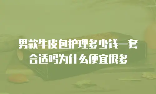 男款牛皮包护理多少钱一套合适吗为什么便宜很多