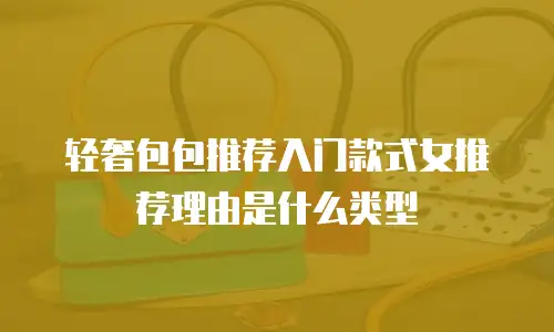 轻奢包包推荐入门款式女推荐理由是什么类型