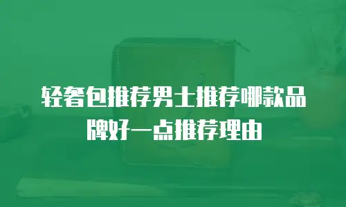 轻奢包推荐男士推荐哪款品牌好一点推荐理由