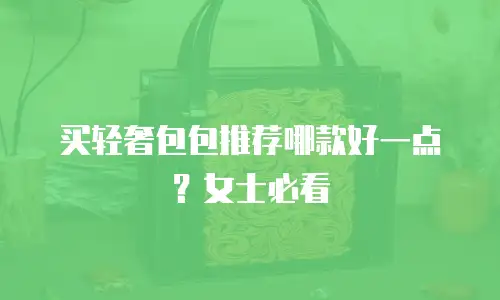 买轻奢包包推荐哪款好一点？女士必看