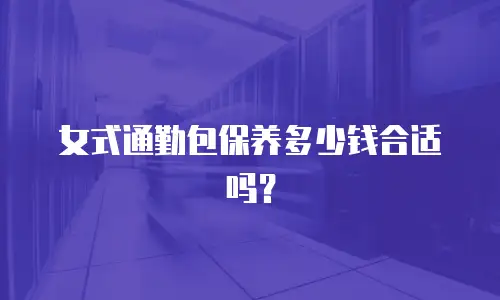 女式通勤包保养多少钱合适吗？