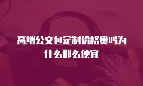 高端公文包定制价格贵吗为什么那么便宜