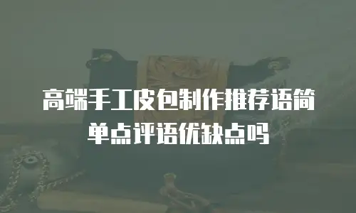 高端手工皮包制作推荐语简单点评语优缺点吗