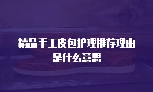 精品手工皮包护理推荐理由是什么意思