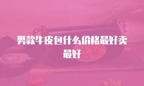 男款牛皮包什么价格最好卖最好