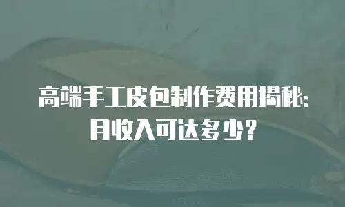 高端手工皮包制作费用揭秘：月收入可达多少？