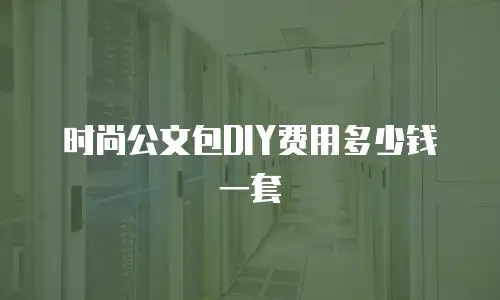 时尚公文包DIY费用多少钱一套