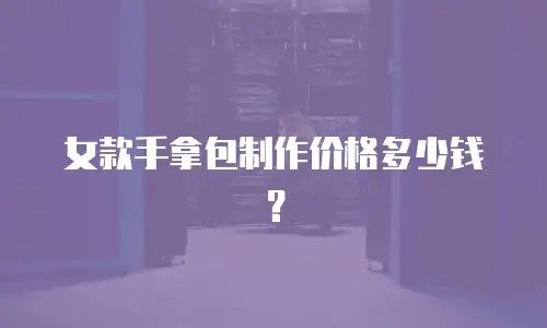 女款手拿包制作价格多少钱？
