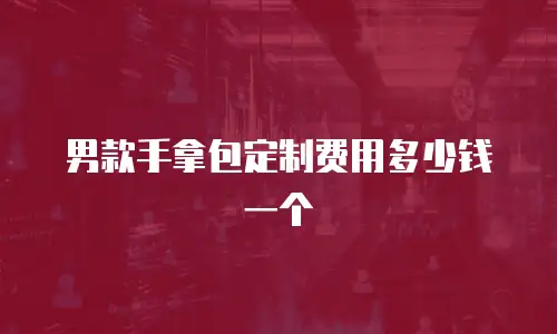 男款手拿包定制费用多少钱一个