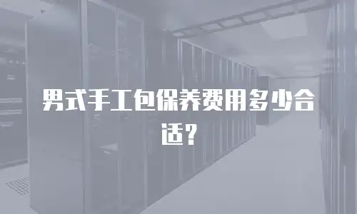 男式手工包保养费用多少合适？