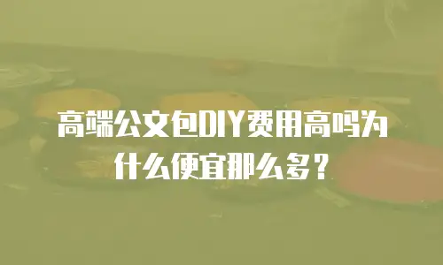 高端公文包DIY费用高吗为什么便宜那么多？