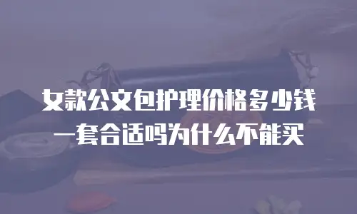 女款公文包护理价格多少钱一套合适吗为什么不能买