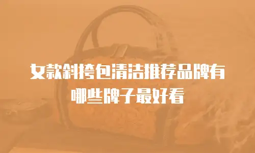 女款斜挎包清洁推荐品牌有哪些牌子最好看