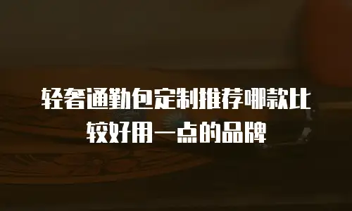 轻奢通勤包定制推荐哪款比较好用一点的品牌