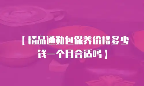 【精品通勤包保养价格多少钱一个月合适吗】